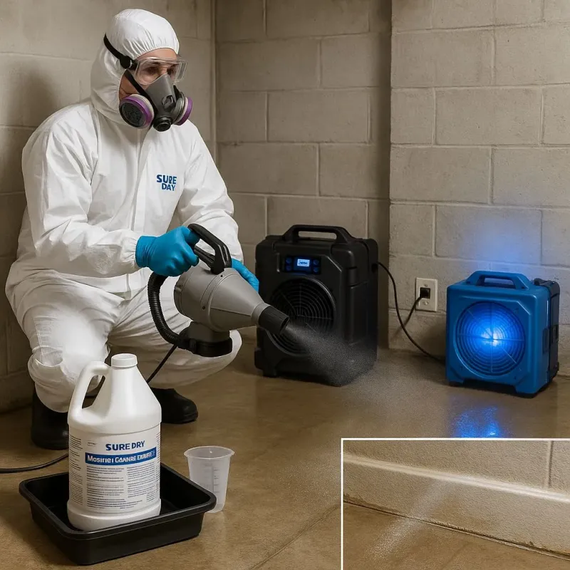 Sanitization and Odor Removal process in Hughestown, PA