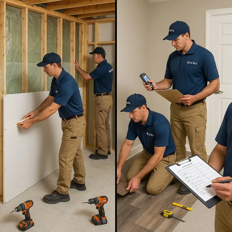 Repairs and Reconstruction process in Hughestown, PA
